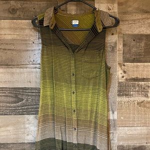 Kavu Buttondown Sleeveless Dress